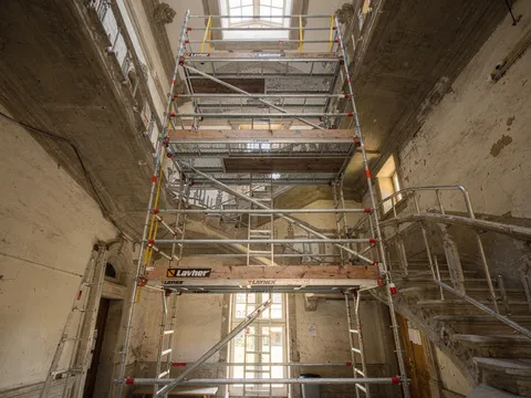 Raumgerüst in Treppenhaus